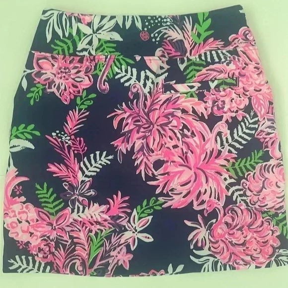 Lilly Pulitzer Monica golf skort in Oyster bay navy ruffle your feathers size 00 - Picture 9 of 10